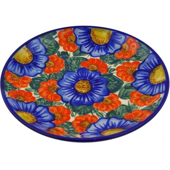 Polmedia Flowers in Bloom Polish Pottery Decorative Plate