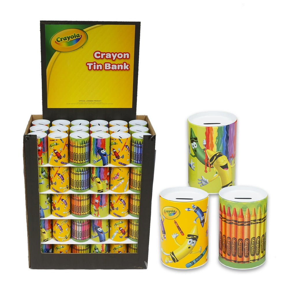 Crayola Tin Saving Bank 3 PCS