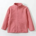 thumbnail image 5 of Babcutegg Girls Jackets Long Sleeve Hoodless Side Pockets Fall and Winter Clothes for Kids Watermelon Red, 5 of 5