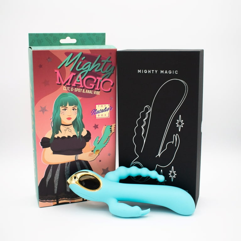 Natalie's Toy Box MIGHTY MAGIC Clit, G-Spot & Anal Vibrator, Rabbit  Rechargeable Waterproof Massager for Clitoral Vaginal & Anal, ABS Silicone Adult  Sex Toy - Walmart.com