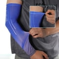 thumbnail image 3 of Unique Bargains 1 Pair Breathable Arm Sleeves for Outdoor Arm Cover Black Blue, 3 of 5