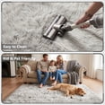 thumbnail image 5 of Pentantan 8ft x 10ft Shag Area Rugs, Fluffy Rug for Living Room Bedroom, Soft Plush Pile Indoor Carpet, Gray, 5 of 7