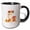 Black/White, variant on 3drose, Orange and Yellow Snake - Chinese Zodiac 2025 Queen. Get Money Gift, 11oz Magic Transforming Mug