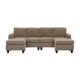 thumbnail image 2 of Miekor Furniture Savannah Modular Corduroy Sectional Sofa with Ottoman MK6739, 2 of 9