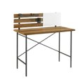 thumbnail image 1 of Walker Edison Small Slatted Wood Laptop Computer Writing Desk Home Office Workstation, 42 Inch, Rustic Oak, 1 of 5