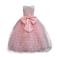 thumbnail image 4 of FYDUU Flower Girl Dress Tulle Wedding Guest Party Birthday Pageant Maxi Gown Elegant Dresses For Girls With Bow Formal Party Gown 7-8 Years, 4 of 8