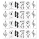 thumbnail image 1 of 24 hojas de tatuajes temporales para mujeres, pegatinas de tatuajes de arte corporal para niñas, tatuajes para adultos, 1 of 6