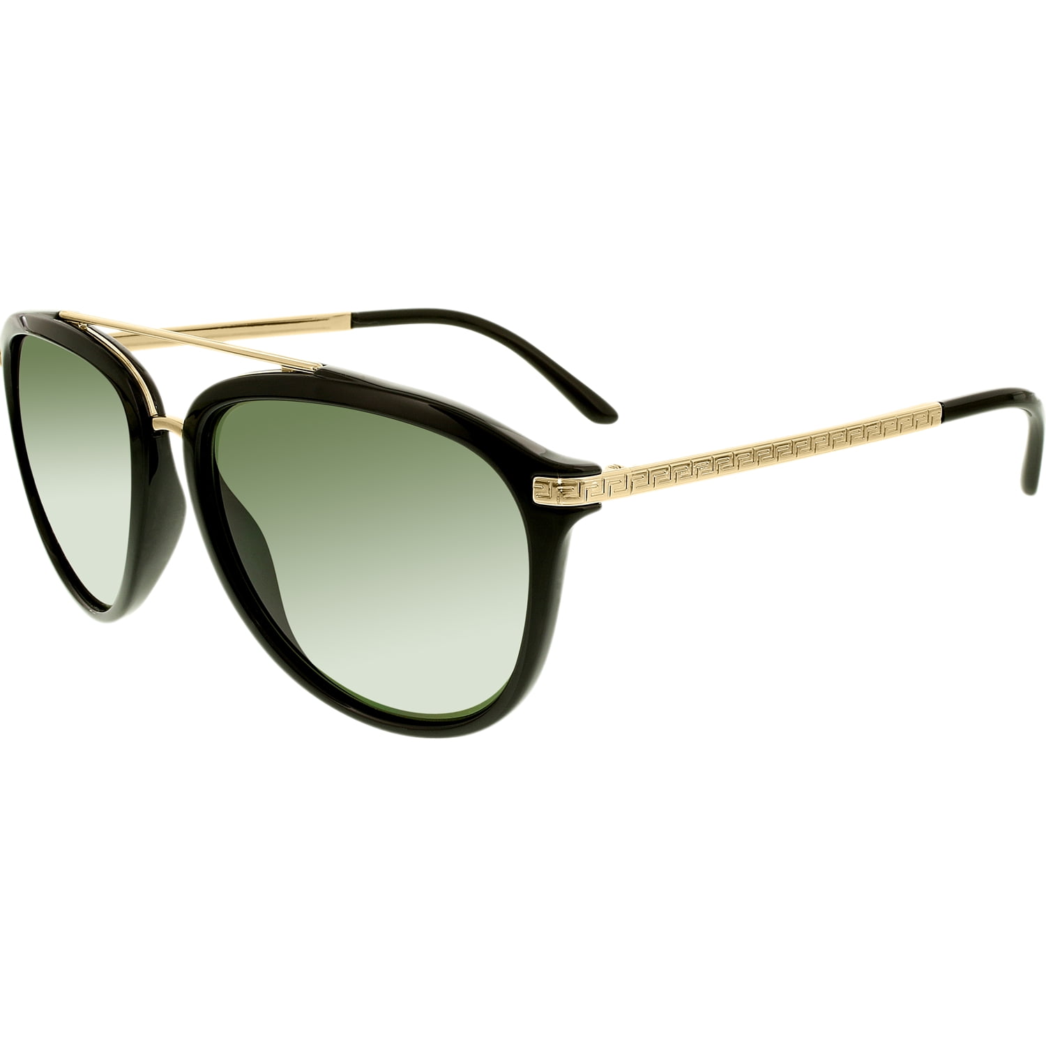NWT VERSACE Sunglasses VE 4299 GB1/9A Polarized Black Gold Green 58 mm GB19A 
