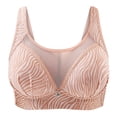 thumbnail image 2 of Tagold Womens Plus Size Sexy lingerie,Woman's Fashion Plus Size Wire Free Comfortable Push Up Hollow Out Bra Underwear, 2 of 3