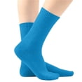 thumbnail image 4 of Fancifize Ribbed Socks for Teen Boys Girls Kids Basic Soft Casual Stretch Solid Color Mid Socks, 4 of 5