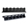 thumbnail image 4 of 6 Slots Fishing Rod Holder Vertical Mount Rack Vertical Mount for Garage Door Black, 4 of 8