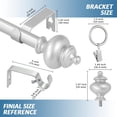 thumbnail image 2 of Urbanest Adjustable Urn Single Curtain Rod Set – 5/8 - Inch Diameter, With Antique Gold Rod, 48–84 Inches, 2 of 6