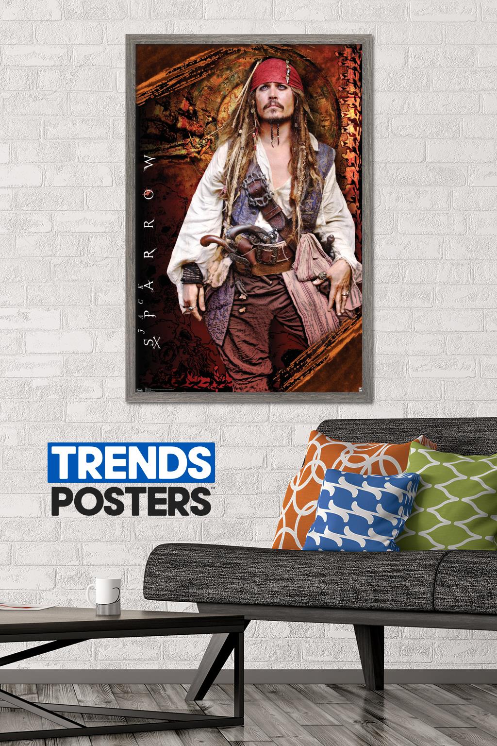 Disney Pirates of the Caribbean: On Stranger Tides - Johnny Depp Wall Poster, 22.375" x 34", Framed - image 2 of 5