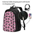 thumbnail image 2 of Pofeuu Cute Panda Print Storage Laptop Backpack with USB Charging Port[Water Resistant] College Computer Bookbag Fits, 2 of 7