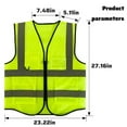 thumbnail image 6 of EASTIN Safety Vest High Brightness Reflection Chalecos Reflectantes De Seguridad Breathable And Wear-Resistant Reflective Vest green, 6 of 11