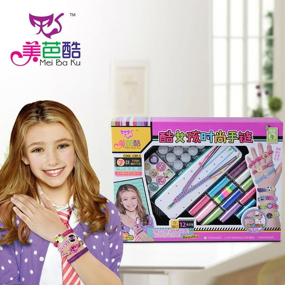Pastel-Note Friendship Bracelets Making Kit for Girls, DIY Craft Kit Toys for Girls 8-12 Years Old Kids Favored Birthday School Gifts