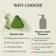 Nature Seven Green Soap Shampoo, Nature Triangle Shampoo Bar, Polygonum Shampoos Soap, Cepress Orientalis Usman Herbal Hair Strengthening Soap, Strengthens Smooths Hair (1PC)