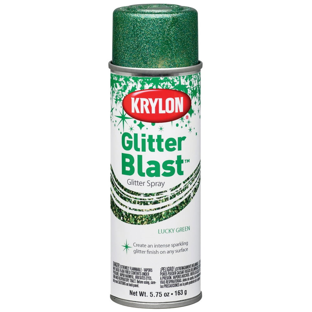 Krylon Glitter Blast Spray Paint, 5.7 oz., Lucky Green