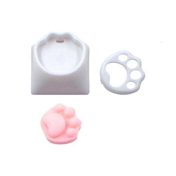 Silicone Cats Claw Keycaps Easy Installation 3D Textured Design NonFade Durability Keycaps For Gaming &Office Keyboards