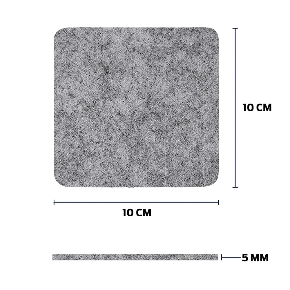 Dessous De Verre Isolants En Coton Et Lin - Tapis Carré De