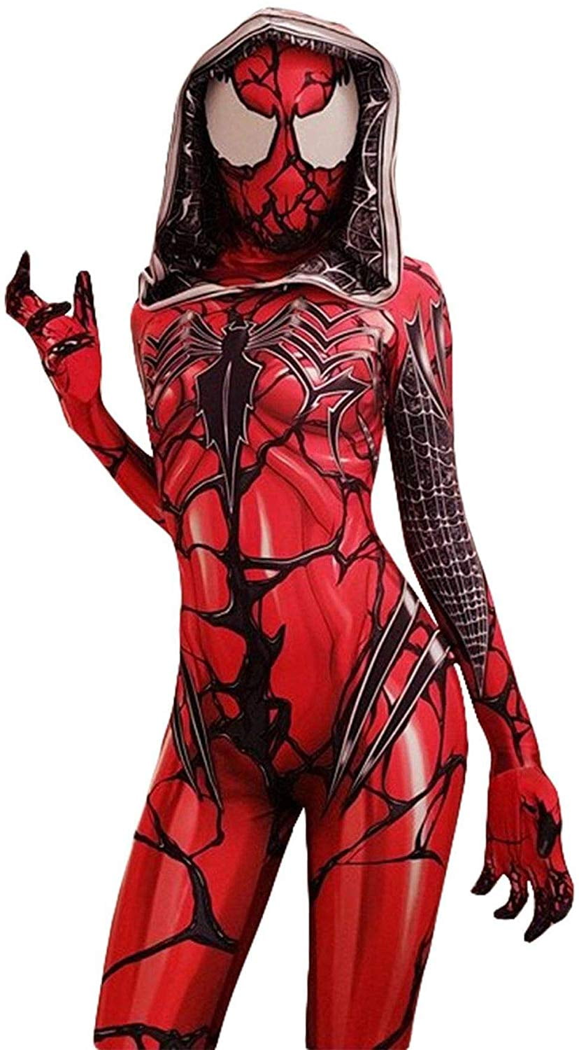 SPIDER-MAN SYMBIOTE comic costume superhero mens boys bodysuit.