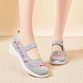 thumbnail image 2 of NOKIO Fashionable Women'S Breathable Mesh Sneakers Women'S Retro Athletic Shoes New Summer Embroidered Shoes Breathable Casual Women Shoes Breathable And Comfortable Soft Sole Cloth Shoes, 2 of 5