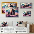 thumbnail image 4 of Designart Buffalo With Landscape Canvas Wall Art, 4 of 5