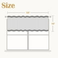 thumbnail image 3 of Striped Valance Window Treatment Linen Valance for Windows Small Window Valance Farmhouse Valance Curtain Light Filtering Valance Flax Valance 16 Inch Length Rod Pocket 1 Panel Tan on Beige, 3 of 8