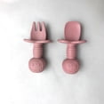 thumbnail image 3 of Baby Cartoon Bear Shape Silicone Spork, Baby Training Tableware, Complementary Food Grade Silicone Small Spork, 3 of 5