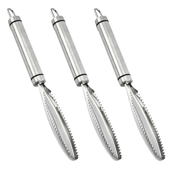 Silver Stainless Steel Fowl Lung Remover Tool for Home Use 3pcs