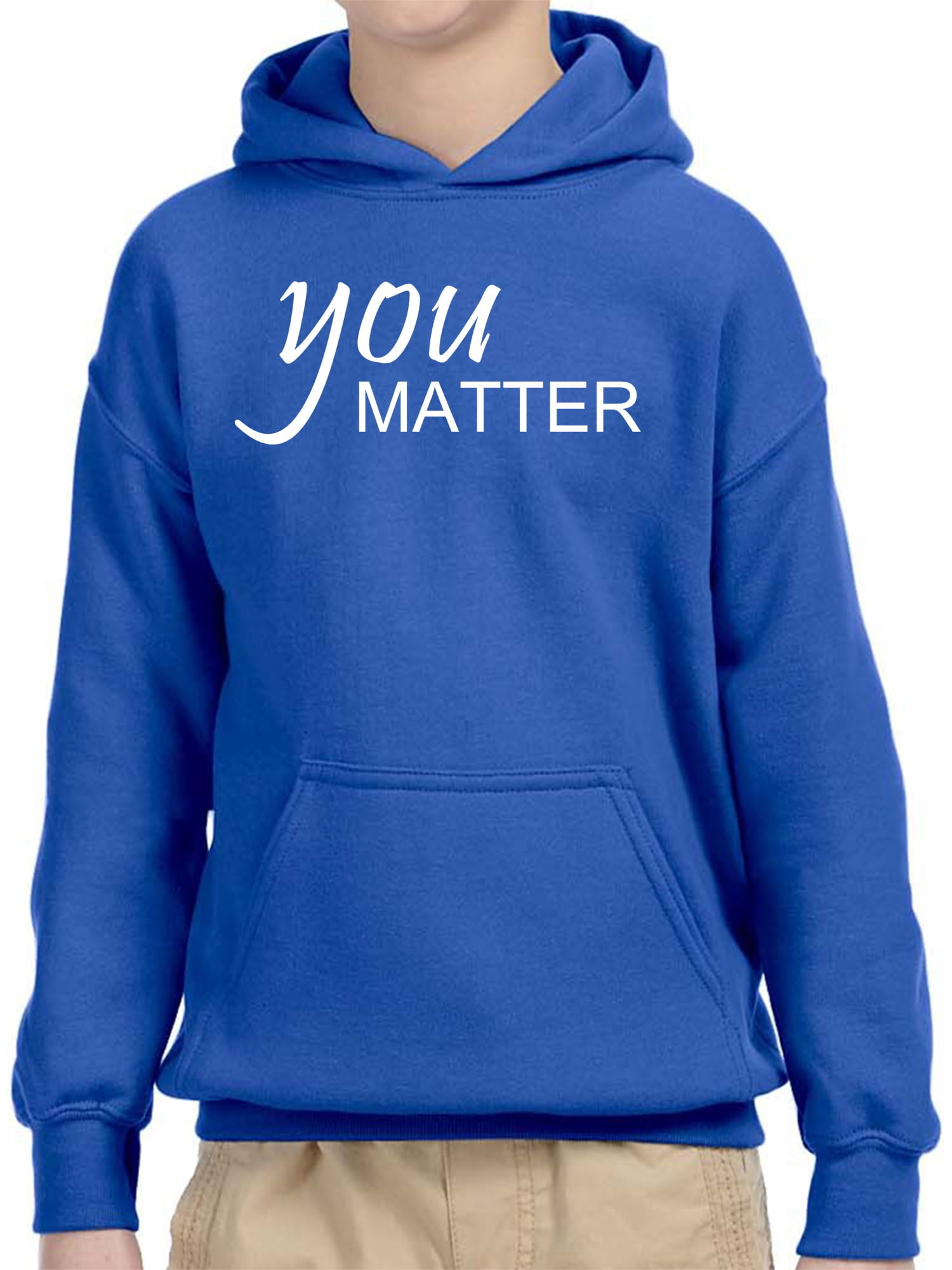 you matter hoodie blue