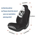 thumbnail image 3 of Balery Gothic Skull Drape Funda de Asiento para Auto con Diseño - Cubierta Frontal Suave y Transpirable con Protector Antideslizante- 1 Unidad, 3 of 5