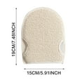 Lizheee Exfoliating Loofah Glove Soft Body Scrub Sponge Pad Bath