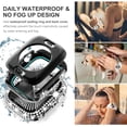 thumbnail image 4 of CHL-2-in-1 Waterproof Case for Apple Watch Series 11 10 42mm Screen Protector Case, Full Bling Diamond Protective Face Cover Apple Watch 11 10 42 mm Crystal Rhinestone Bumper iWatch Women, Black, 4 of 4