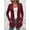 Red, variant on LOVZFMLL Cardigan for Women's Fashion Brushed Stripe Long Sleeve Women's Cardigan Coat