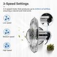 thumbnail image 2 of Pedestal Fan, 16" 3-Speed Meatal Oscillating Pedestal Fan, Floor Fan with Adjustable Height, Cooling Fan for Garage, Warehouse, Living Room, Yard, Silver, 2 of 9