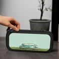 thumbnail image 6 of Hand Drawing Car Spring Grass, Carrying Case For Nintendo Switch & OLED Version, Eva Pouch Case for Console & Accessories with 10 Game Card Slot & Wristband, Black, 6 of 6