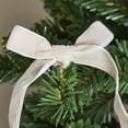 thumbnail image 4 of FRAÎCHE Christmas 6 Count Velvet Bow Set, Beige, 4 of 5