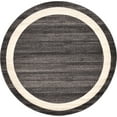 thumbnail image 4 of Unique Loom Del Mar Collection Area Rug - Maria (6' 1" Round Black/Ivory), 4 of 6