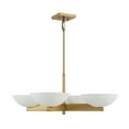 thumbnail image 2 of 4 Light Chandelier In Mid-Century Modern Style-11 Inches Tall And 30 Inches Wide-Warm Brass Finish Savoy House 1-1613-4-322, 2 of 5