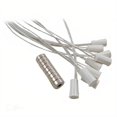 thumbnail image 1 of 10 pk Recessed White Door Window Security Alarm Switch Reed Contact Magnet 3/8", 1 of 3