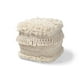 thumbnail image 1 of Otomano Puf Baxton Studio Bartow Algodón Tejido a Mano Beige, 1 of 2