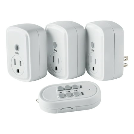 Hyper Tough Wireless Remote Outlet Timer, 3-Pack