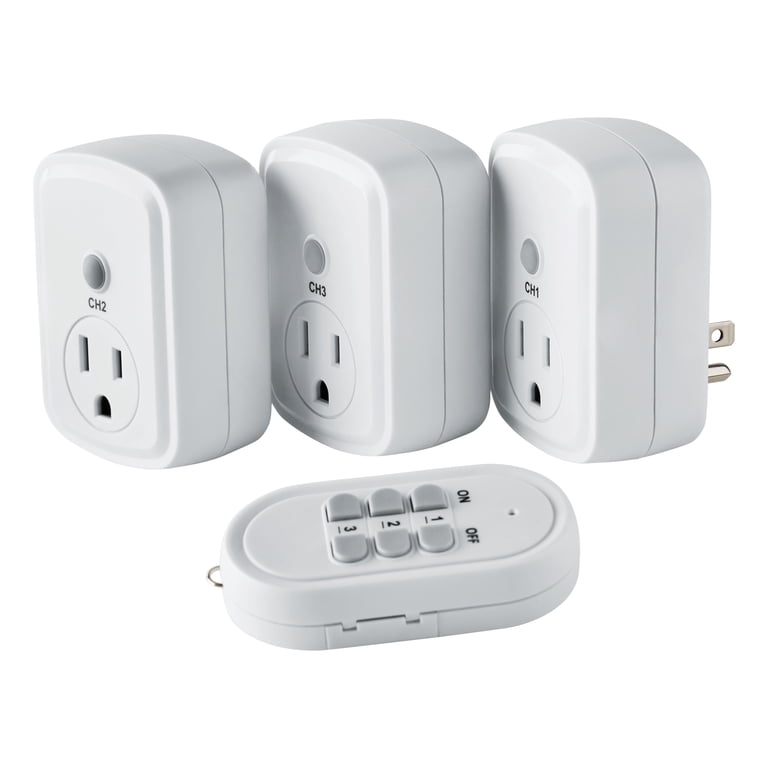 Hyper Tough Wireless Remote Outlet Timer, 3-Pack photo 1