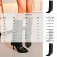 thumbnail image 3 of Xfvqtps Knee High Boots for Women Fold over Stiletto High Heeled Pointed Toe Faux Leather Tall Boots, 3 of 9