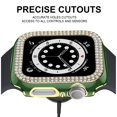 thumbnail image 5 of Worryfree Gadgets Bling Bumper Case for Apple Watch Green/Gold 45mm (C19-GNGD45), 5 of 7