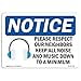thumbnail image 3 of SignMission OS-NS-D-1014-L-17569 OSHA Notice Sign - Please Respect Our Neighbors Sign with Symbol, 3 of 4