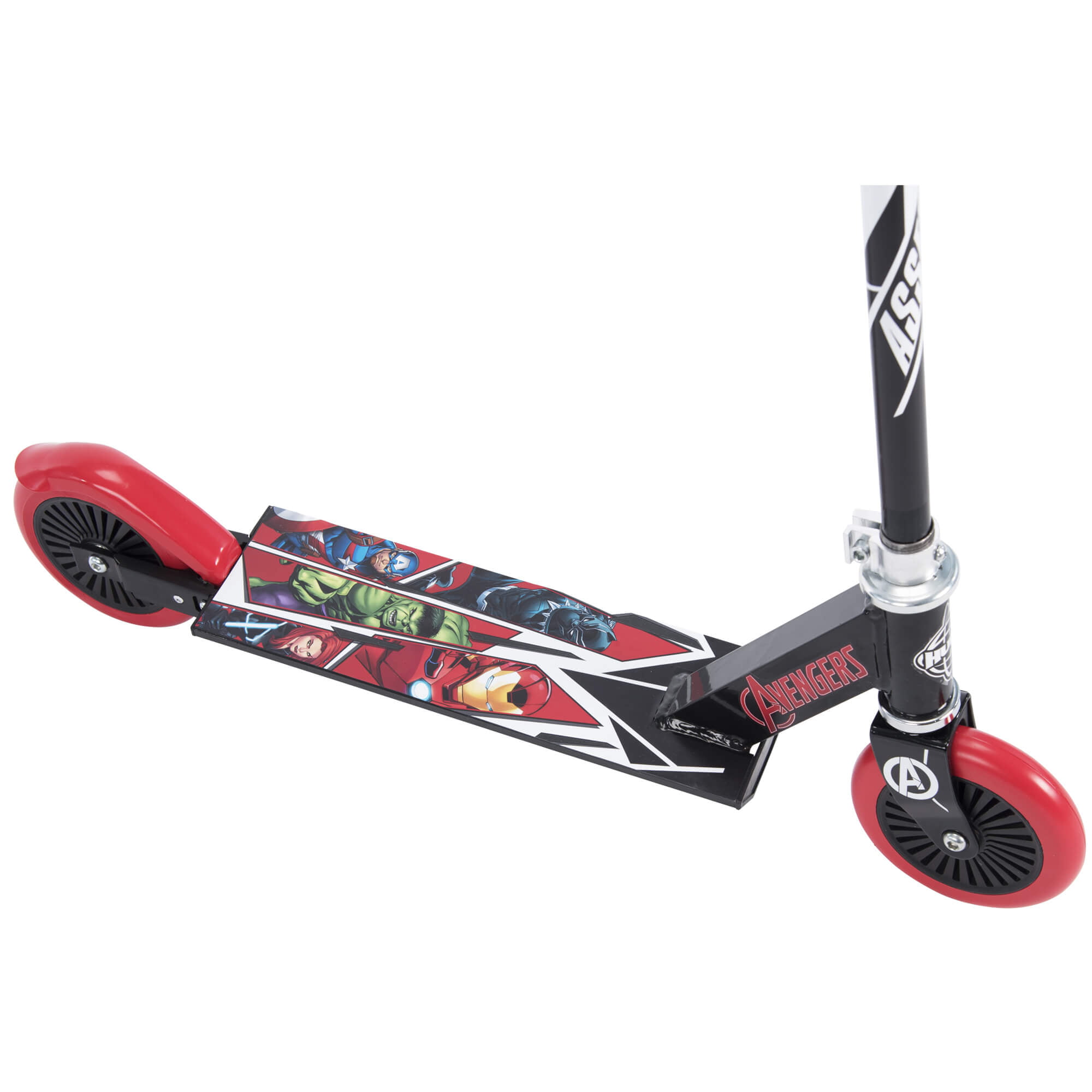 marvel avengers inline folding kick scooter for kids by huffy