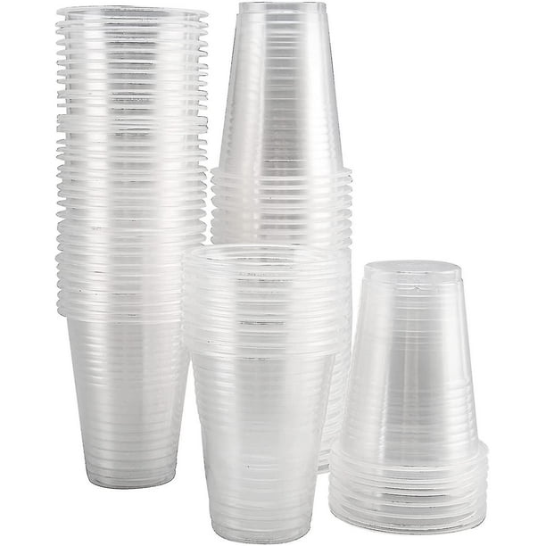 100 Pack Plastic Cups Plastic Cups Disposable Plastic Cups Clear Plastic Walmart en linea