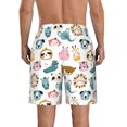 thumbnail image 3 of KLL Cartoon Animals Men's Casual Summer Beach Shorts Hawaiian Shorts with Pockets-X-Large, 3 of 5